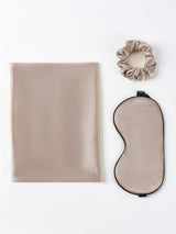[Khaki] SilkSilky-DE 19Momme Reine Seide Pillowcase Set 005
