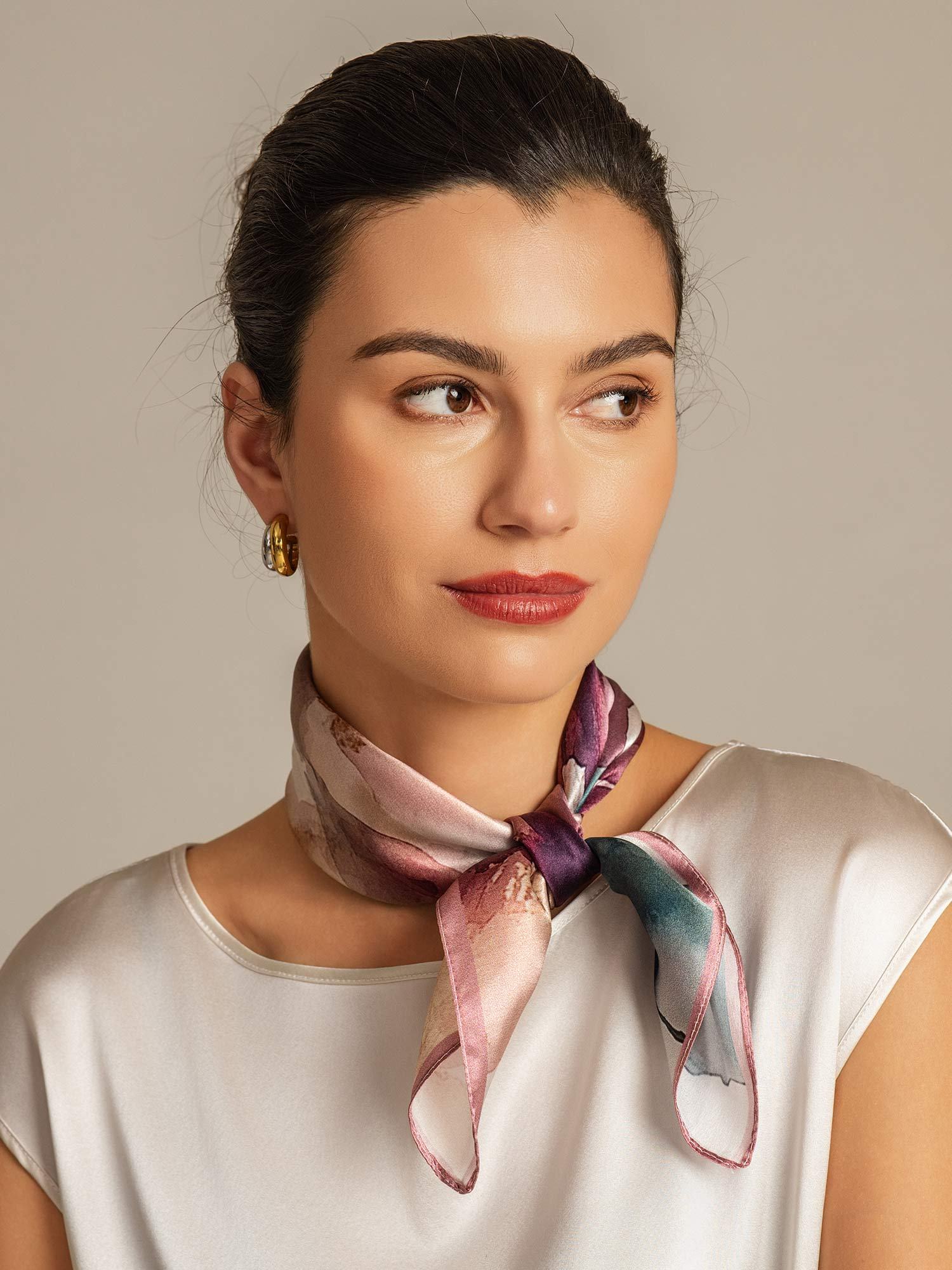 [P102] SilkSilky-DE Reine Seide Scarf 005,