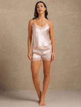 [Rosa] SilkSilky-DE Sleeveless V Neck Camisole-Set 006