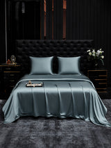 [Graublau] SilkSilky-DE Bettwäsche Sets 001
