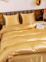 [Champagner] SilkSilky-DE Bettwäsche Sets 004