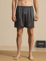 [Schwarzer Ginkgo] SilkSilky-DE Mens Sleep Bottoms 003
