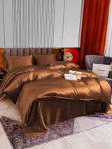 [Kaffee] SilkSilky-DE 22Momme Bettwäsche Sets 004