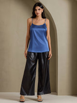 [Echtes Petrol] SilkSilky-DE Spaghetti Strap Cami Top 003
