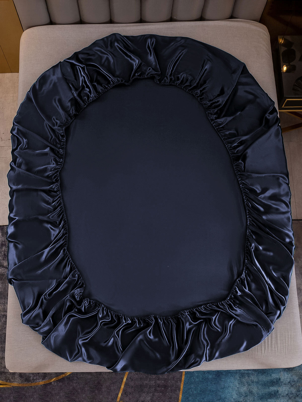 [Dunkelblau] SilkSilky-DE 19Momme Sheet 003