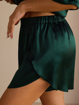 [Dunkelgrün] SilkSilky-DE Damen Shorts 006
