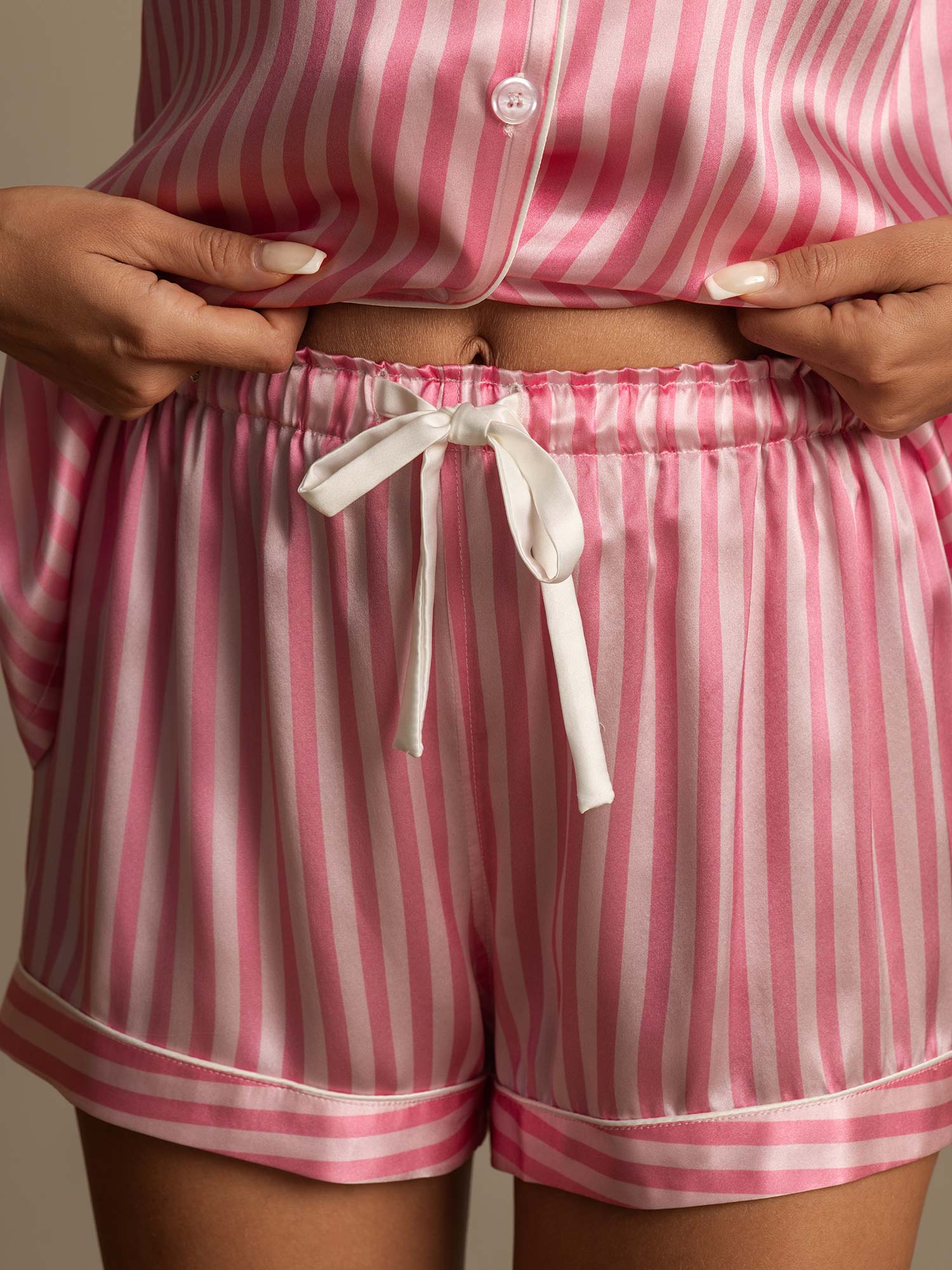 [Rosa] SilkSilky-DE Reine Seide Womens Pajamas 005,