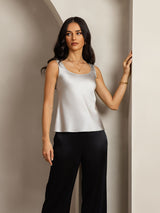 [Silber] SilkSilky-DE Sleeveless Cami Top 006