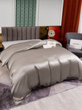 SilkSilky DE 25Momme Reine Seide Duvet Cover Grau 005