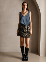 [Echtes Petrol] SilkSilky-DE Sleeveless V Neck Cami Top 005
