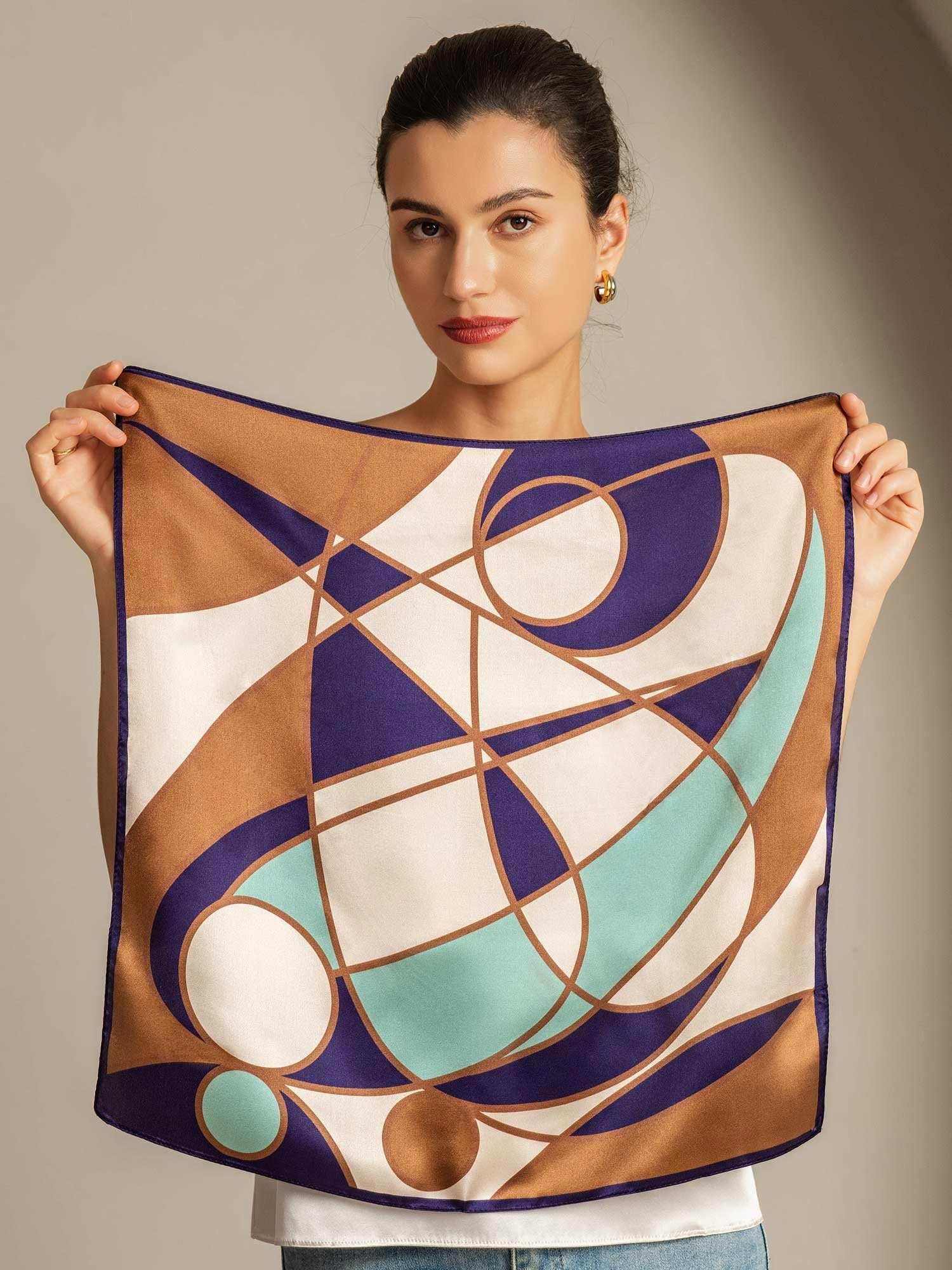 [P104] SilkSilky-DE Reine Seide Scarf 003,