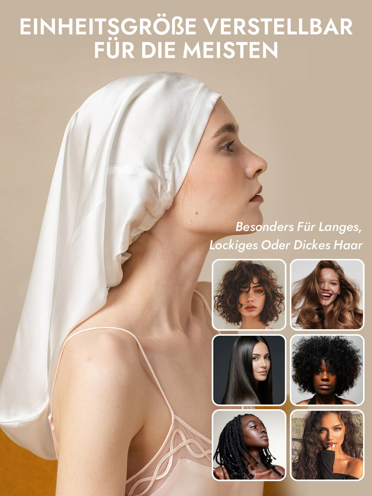 [Weiß] SilkSilky-DE Schlafmützen 006