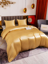 [Champagner] SilkSilky-DE Bettwäsche Sets 003