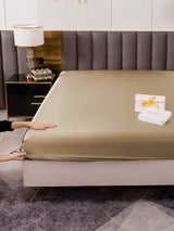 [Beige] SilkSilky-DE 19Momme Spannbettlaken 005