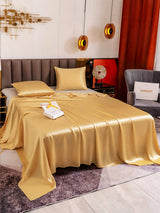 [Champagner] SilkSilky-DE Bettwäsche Sets 004