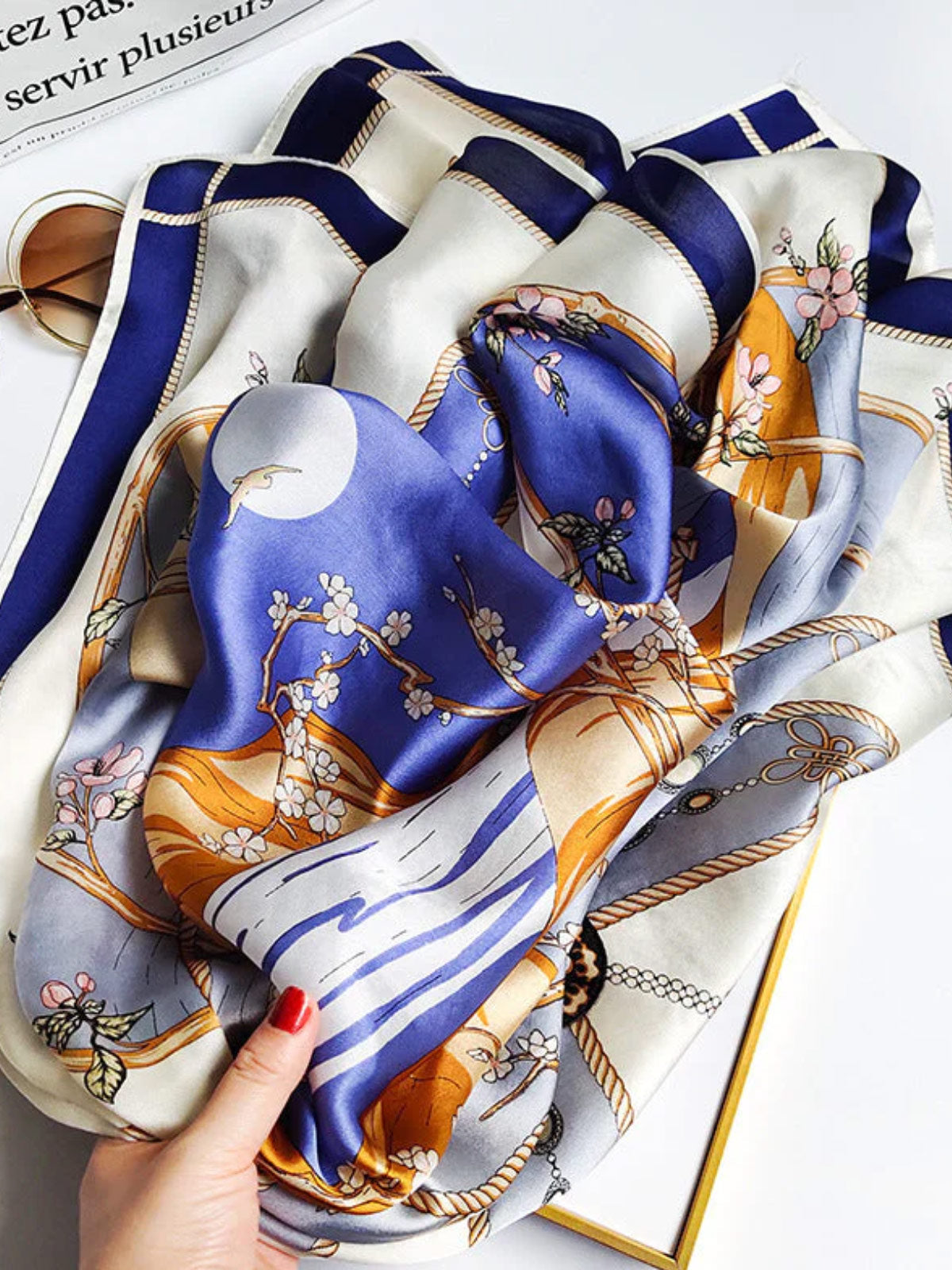 [P012] SilkSilky-DE Reine Seide Scarf 003,