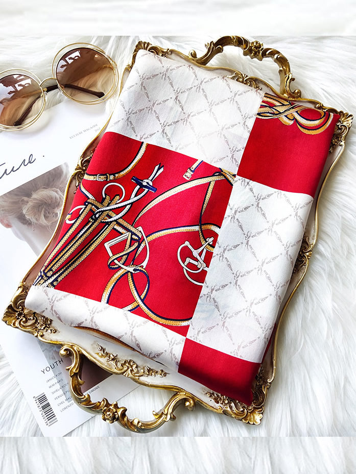 [P022] SilkSilky-DE Reine Seide Scarf 003,