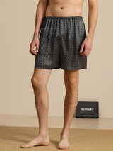 [Schwarzer Ginkgo] SilkSilky-DE Mens Sleep Bottoms 001