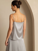 [Greifgrau] SilkSilky-DE Spaghetti Strap Cami Top 002