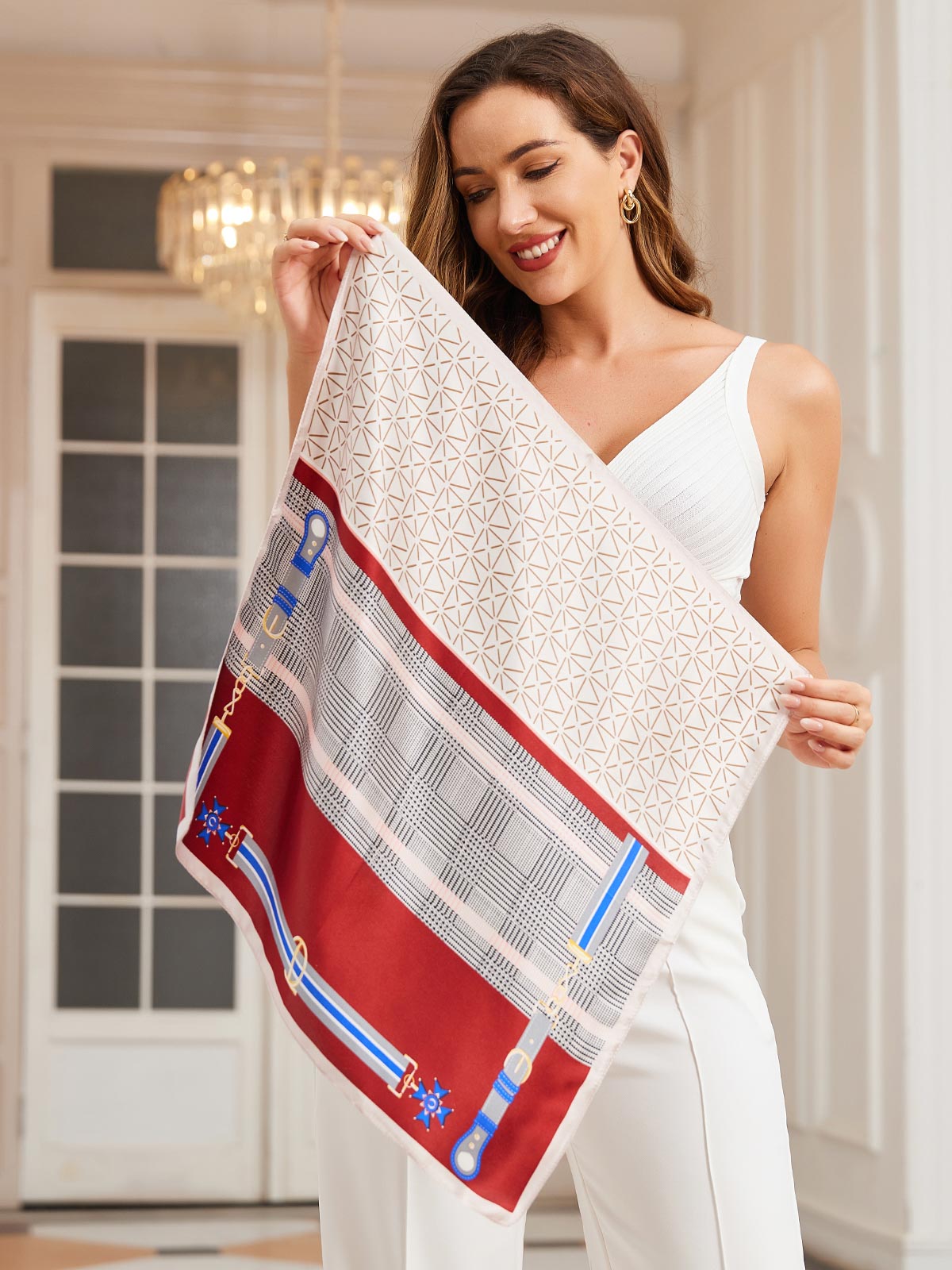 [P037] SilkSilky-DE Reine Seide Scarf 003,