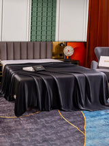 [Schwarz] SilkSilky-DE 25Momme Spannbettlaken 003