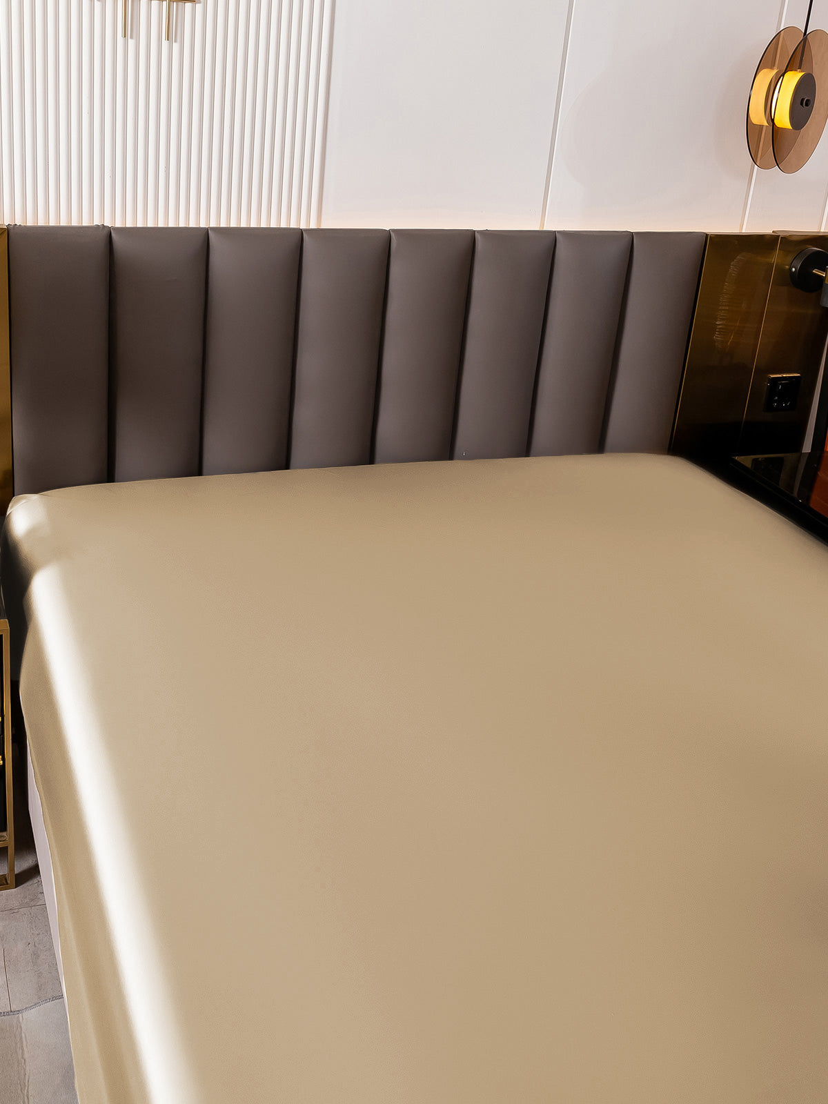 [Beige] SilkSilky-DE 19Momme Sheet 006