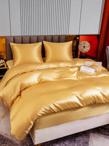 [Champagner] SilkSilky-DE Bettwäsche Sets 002