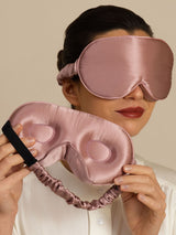 [Blasses Mauve] SilkSilky-DE Augenmasken 001
