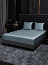 [Graublau] SilkSilky-DE Bettwäsche Sets 001