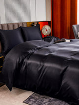 [Schwarz] SilkSilky-DE Bettwäsche Sets 003