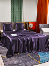 [Dunkelviolett] SilkSilky-DE Bettwäsche Sets 003