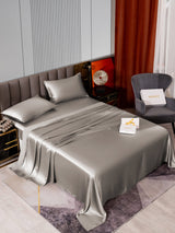 [Grau] SilkSilky-DE 22Momme Reine Seide Bedding Set 002,