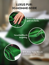 [Dunkelgrün] SilkSilky-DE 30Momme Kissenbezüge 002