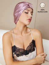 [Blasses Mauve] SilkSilky-DE Schlafmützen 001