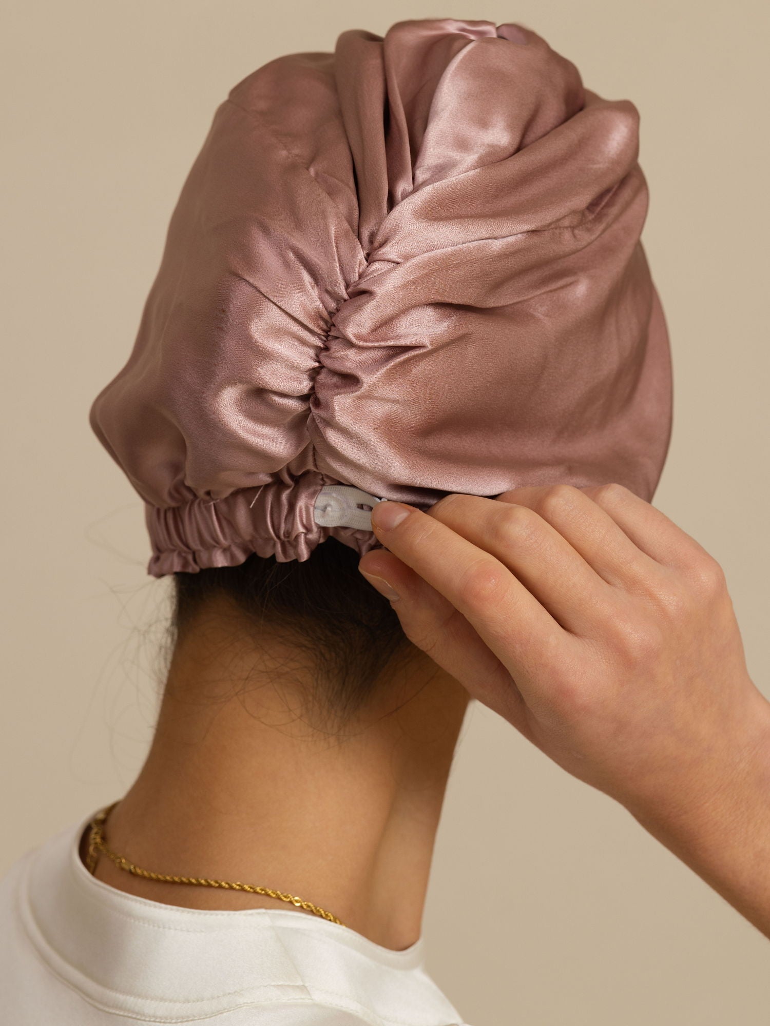 [Blasses Mauve] SilkSilky-DE 22Momme Schlafmützen 002