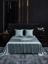 [Graublau] SilkSilky-DE Bettwäsche Sets 001