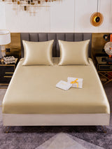 [Beige] SilkSilky-DE Bettwäsche Sets 002