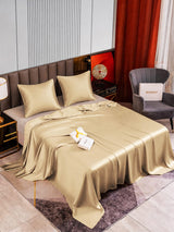 [Beige] SilkSilky-DE Bettwäsche Sets 002