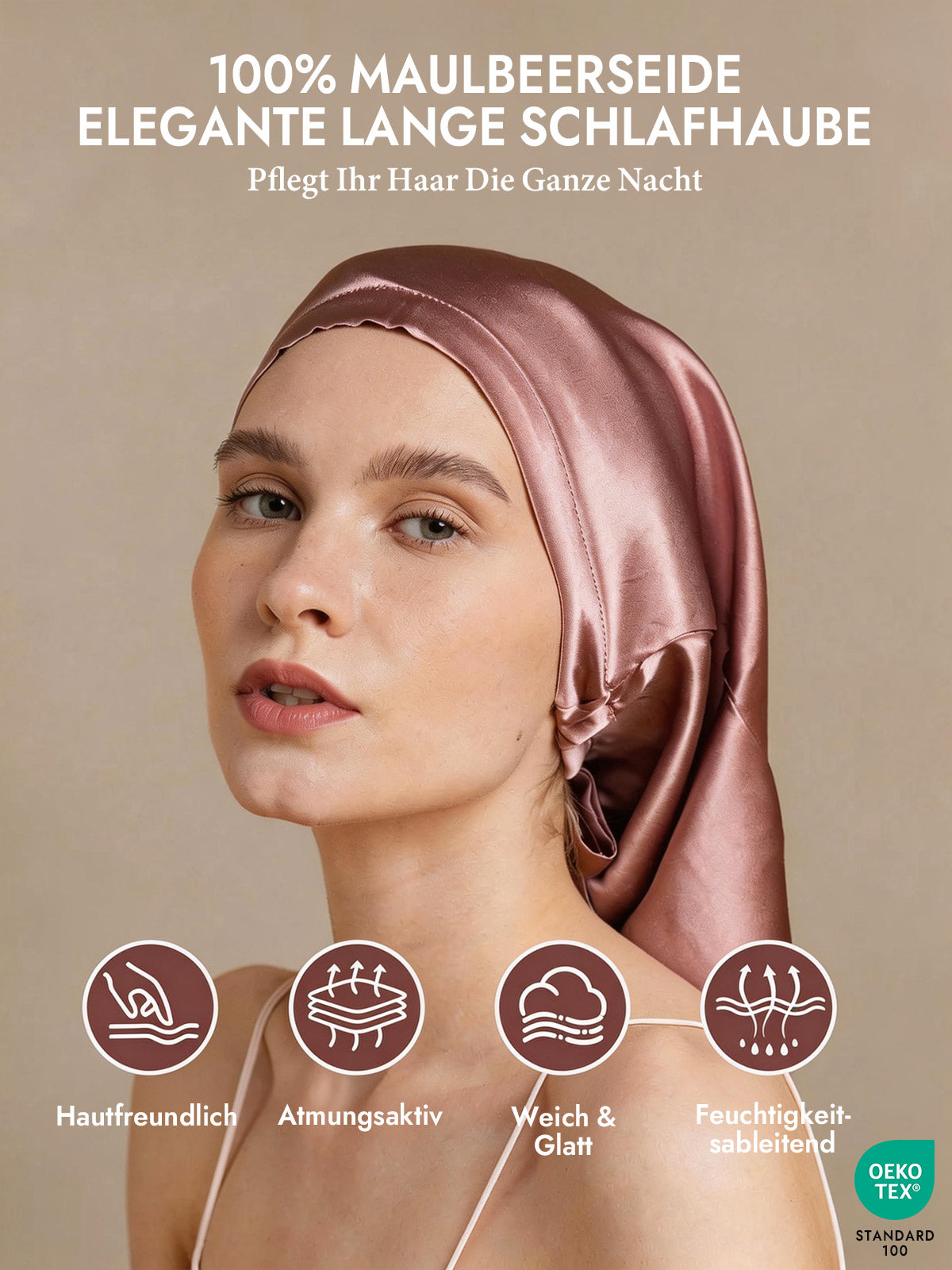 [Blasses Mauve] SilkSilky-DE Schlafmützen 002