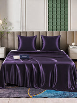 [Dunkelviolett] SilkSilky-DE Bettwäsche Sets 001
