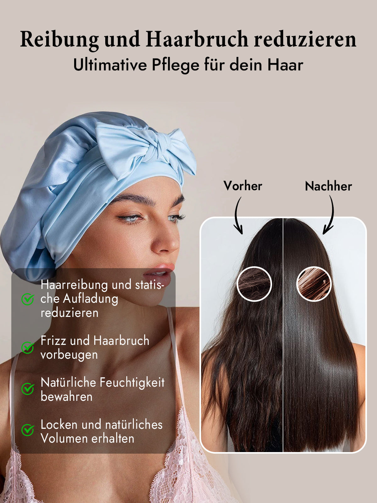 [Himmelblau] SilkSilky-DE Reine Seide Sleep Cap 003