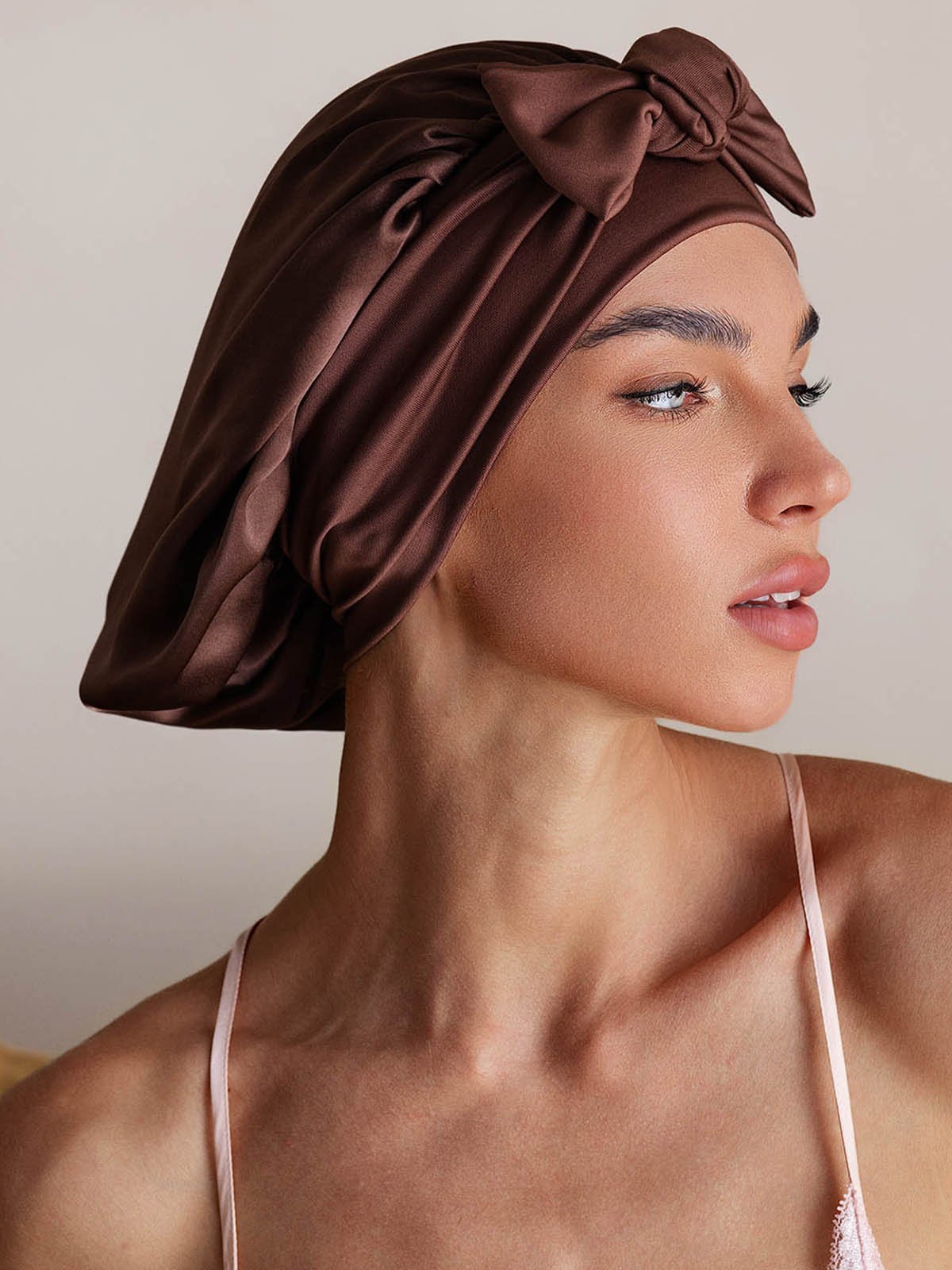 [Kaffee] SilkSilky-DE Reine Seide Sleep Cap 005