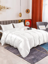 [Weiß] SilkSilky-DE 19Momme Reine Seide Bedding Set 002
