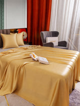 [Champagner] SilkSilky-DE Bettwäsche Sets 005