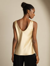 [Champagner] SilkSilky-DE Sleeveless V Neck Cami Top 002