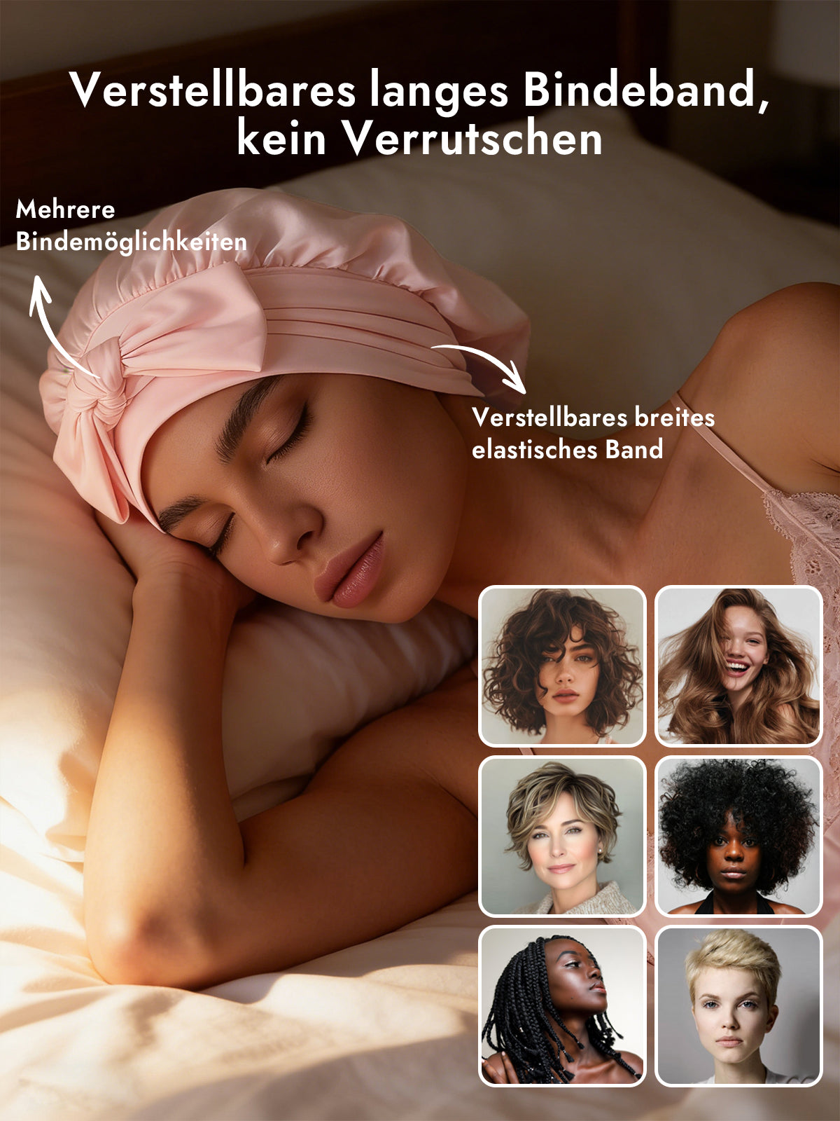 [Hellrosa] SilkSilky-DE Reine Seide Sleep Cap 004