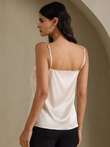 [Beige] SilkSilky-DE Spaghetti Strap Cami Top 002