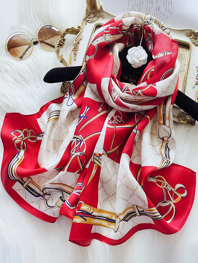 [P022] SilkSilky-DE Reine Seide Scarf 001,