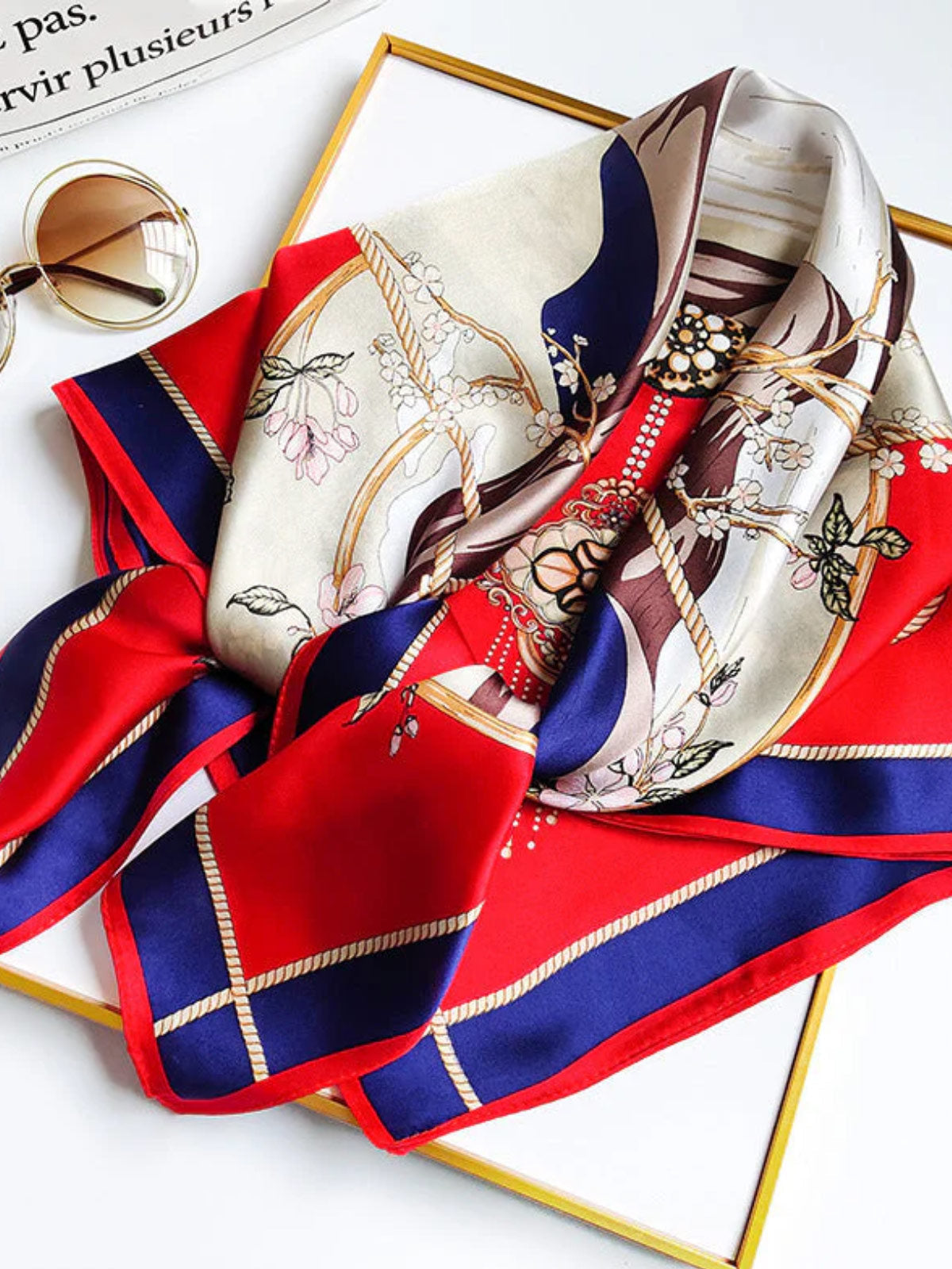 [P011] SilkSilky-DE Reine Seide Scarf 002,