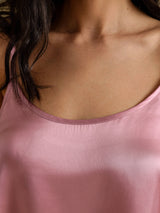 [Blasses Mauve] SilkSilky-DE Spaghetti Strap Camisole-Set 004